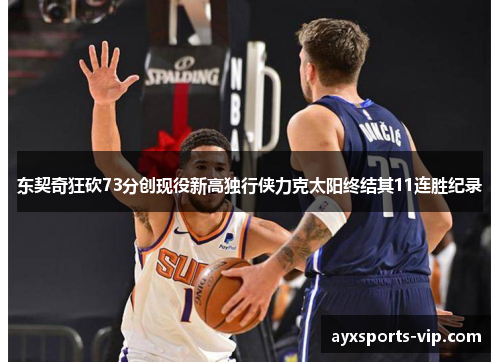 东契奇狂砍73分创现役新高独行侠力克太阳终结其11连胜纪录